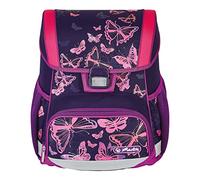 Herlitz® Schulrucksack Loop Jugend Schulranzen Rückentasche | Volumen 16L | Herren Damen Unisex Sportlich | Für Studenten Alltag | Geräumig Robust | Butterflies, multicoloured, Modern