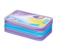 Herlitz Mäppchen 3-Fach mit Zubehör, Kinder Tasche für Schulutensilien, Funktionelles Utensilien Set für Schüler, Little Monster