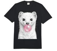 Hermine Blowing Pink Bubble Gum Lustiges Tier Comfort Colors Adult Heavyweight T-Shirt