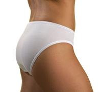 HERMKO 1031 5er Pack Damen Midi-Slip aus 100% Bio-Baumwolle, Farbe:weiß, Größe:44/46 (L)