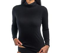 HERMKO 17845 Damen Langarmshirt mit Rollkragen, Farbe:weiß, Größe:52/54 (XXL)