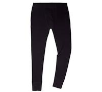 HERMKO 3570 Herren Lange Unterhosen aus Bio-Baumwolle ohne Eingriff, Größe:D 8 = EU XXL, Farbe:schwarz