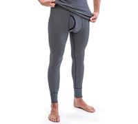 HERMKO 3654005 Herren Lange Thermounterhose mit Eingriff innen angeraut und mit weichem Dehnbund, Größe:D 6 = EU L, Farbe:Marine Ringel