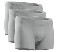 HERMKO 3901 3er Pack Herren Boxershorts Pant aus 100% Bio-Baumwolle, Größe:D 14 = EU 8XL, Farbe:grau