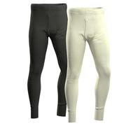HERMKO 40550 Herren Lange Unterhose aus Merinowolle/Tencel, Größe:D 8 = EU XXL, Farbe:Natur