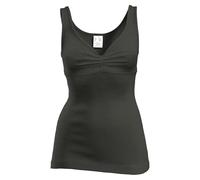 HERMKO 4058080 Damen BH-Hemd aus Merinowolle und Tencel, Farbe:schwarz, Größe:36/38 (S)