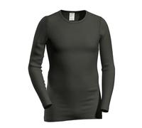 HERMKO 40640 Herren Langarm Shirt aus Merinowolle/Tencel, Größe:D 6 = EU L, Farbe:schwarz