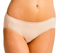 HERMKO 5031 3er Pack Damen Midi-Slip aus 95% Baumwolle + 5% Elastan, Farbe:Cream, Größe:40/42 (M)