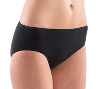 HERMKO 5031 Damen Midi-Slip Baumwolle/Elastan, Farbe:schwarz, Größe:40/42 (M)