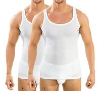 HERMKO 63000 2er Pack Herren Funktionsunterhemd, Tank Top (Weitere Farben), Größe:D 9 = EU 3XL, Farbe:weiß