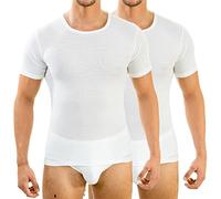 HERMKO 63840 2er Pack Herren Funktionsunterwäsche Shirt mit 1/4 Arm, Rundhals (Weitere Farben)