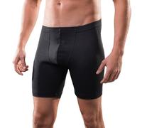 HERMKO 8955 2er Pack Herren Longpant - Knielange Unterhose mit Dehnbund aus Baumwolle/Elastan - Formstabil, Bequem und Hautfreundlich, Größe:D 8 = EU XXL, Farbe:schwarz