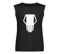 Hero Academia Bakugou Katsuki Skull Chapter Mens Sleeveless T-Shirt Casual Cotton Unisex Black Vest Tank Tees Tops L