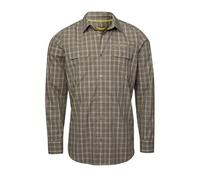 Langarmshirt HERO BY JOHN MEDOOX "HARRY Kent Hemd Langarm", Herren, Gr. XL, grün check, Flanell, 60% Baumwolle, 40% Polyester, regular fit, Shirts Langarmshirt, Regular Fit Casual Funktionsmaterial fü