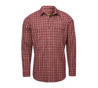 Langarmshirt HERO BY JOHN MEDOOX "HARRY Kent Hemd Langarm", Herren, Gr. 3XL, rot check, Flanell, 60% Baumwolle, 40% Polyester, regular fit, Shirts Langarmshirt, Regular Fit Casual Funktionsmaterial fü