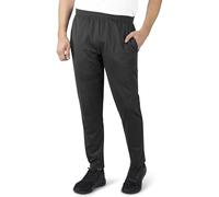 Sporthose HERO BY JOHN MEDOOX "LUKE Sport Pants", Herren, Gr. M, anthra, Stoff, 95% Polyester, 5% Elasthan, gerade, unten schmal lang, Hosen Sporthose, Tapered Fit Casual Funktionsstoff für Herren (95