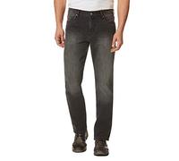 HERO by John Medoox Regular Straight Stretch 81 darkgrey wash 99% Baumwolle, 1% Elastan, Gr. 40/32