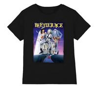 Heroes Official Beetlejuice Poster Black Logo Short Sleeve T-shirt Grau M Mann (Herstellerartikelnummer: BTL01576-TSB-M)