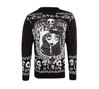 Heroes Inc. Corpse Bride Christmas Jumper Bride Skulls Neu Offiziell Unisex Ugly Sweater Size M