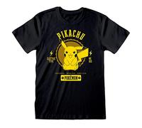 HEROES INC EUROPE B.V. Kurzarm-T-Shirt Pokémon Collegiate Picachu Schwarz Unisex