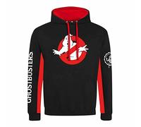 Ghostbusters - Logo Stripe (SuperHeroes Inc. Contrast Pullover) Hoodie Black-XXL