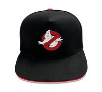 Heroes Inc. Ghostbusters Snapback Cap für Herren, Hut mit Schirm aus Baumwolle, gummiertes Logo