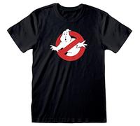 Heroes Inc Ghostbusters T-Shirt mit klassischem Logo, Schwarz, Schwarz , L