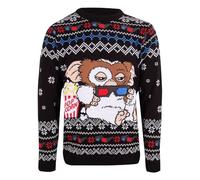 Heroes Inc. Gremlins Christmas Jumper Gizmo with Popcorn Nue offiziell Unisex Ugly Sweater XL