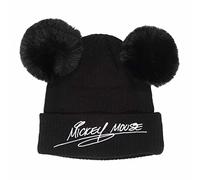 Heroes Mickey And Friends Double Pom Beanie Schwarz Mann (Herstellerartikelnummer: MIC03879-BPB-One Size)