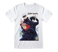 Heroes Inc Kurzarm-T-Shirt Jujutsu Kaisen Trio Weiß Unisex