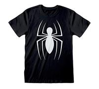 Spiderman Marvel Comics Spider-man - Classic Logo T-Shirt Black-XL