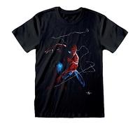 Spiderman Marvel Comics - Spidey Art T-Shirt Black-S