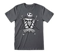 Heroes Inc. Offizielles Disney Nightmare Before Christmas Misfits Unisex Charcoal T-Shirt (Größe S)