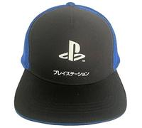 Heroes Inc. Playstation - Snapback Cap Blau und Schwarz Logo Katakana