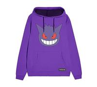 Heroes Inc. Pokemon Unisex Hoodie Gengar Gesicht Purple M, violett, Medium