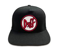 Heroes Inc. Baseballkappe The Simpsons Duff Logo – Herren, Schwarz, Einheitsgröße