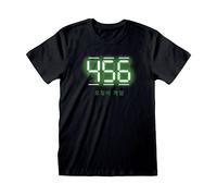 HEROES INC Squid Game T-Shirt 456 Digital Text S