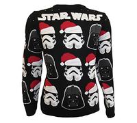 Heroes Inc Star Wars Sweatshirt Christmas Jumper Darth Vader/Stormtrooper (S)