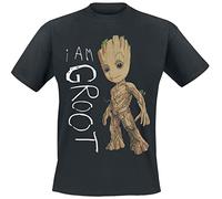 Heroes Inc. The Guardians of la Galaxy - I Am Groot Portrait - T-Shirt Unisex (XL)