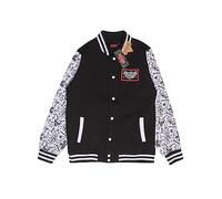 Heroes Inc Varsity Jacke für Herren | Hellfire Club Bomber | Schwarze Jacke | Offizieller Stranger Things Merch, Schwarz , L
