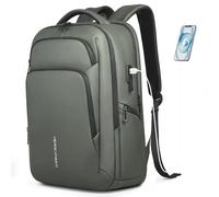 HEROIC KNIGHT Groß laptop rucksack herren, Business Backpack Men with17,3 Inch Laptop Compartment with USB Charging Port, Travel Backpack Waterproof for Office & Business Trip-Grün