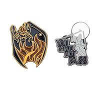 Herr der Ringe Ansteck-Pin Doppelpack You Shall Not Pass 8 cm