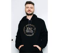 Herr der Ringe - Gold Foil Logo - Hoodie - Schwarz - M - 80% Baumwolle, 20% Polyester,Schweiß Schwarz M