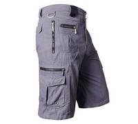 Herren 3/4 Cargoshorts Herrenshorts aus Baumwolle Outdoor Hose Wanderhose Cargo Shorts Arbeitshose Männer Bermuda Shorts Multi Taschen Sommer Kurze Hose Leicht Atmungsaktiv