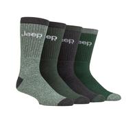 Herren 4er Pack Recycelte Baumwoll-Stiefelsocken | Dicke Strick-Socken mit voller Polsterung EU 39 - 45
