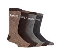 Herren 4er-Pack Recycled Cotton Stiefelsocken | Dick gestrickte, voll gepolsterte Socken EU 39 - 45
