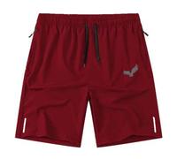 Herren Adler Muster Shorts mit Kordelzug Taille, weit geschnitten