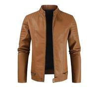 Herren Air Force A2 USAF Pilotenkombi Fliegerjacke Aus Echtem Leder Stehkragen Mantel Herren Jacke Leder gefütterte Lederjacke Herren Lange Winterjacke für Herren