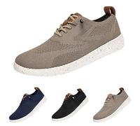 Herren Atmungsaktive Gestrickte Sneakers, Leichte Mesh Oxfords Sommer Casual Schuhe, Business Freizeit Laufschuhe Turnschuhe für Männer, Sportschuhe Tennisschuhe, Breeze, Urban, Wearbreeze