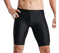 Herren Badehose Bademode Badehose Schwimmhose für Herren Mid Length Shorts Swim Trunks wettkampfhose Herren Elastische Slim Fit Gym Shorts Unifarben Beiläufige Kniehose Sportliche Shorts